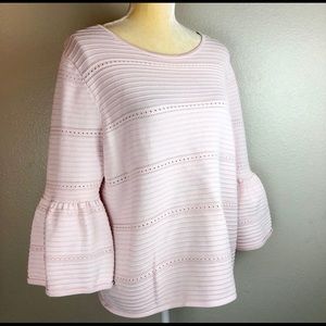 White House Black Market bell sleeve top size L